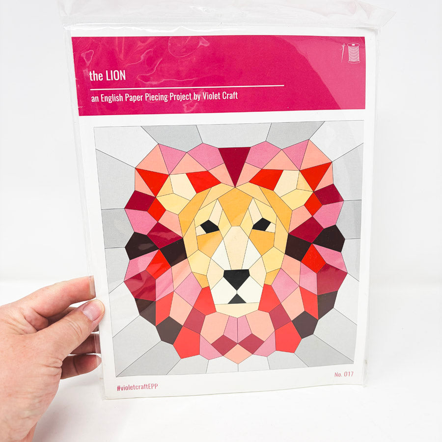 the LION Quilt Sewing Pattern by Violet Craft