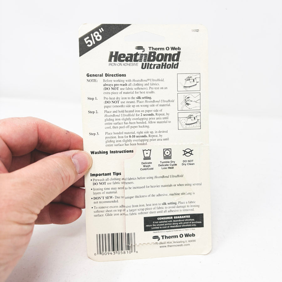 Heat n Bond Ultrahold 5/8" Iron On Adhesive