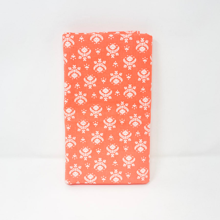 2.25 Yds x 36" Neon Peach Heavyweight Cotton Fabric