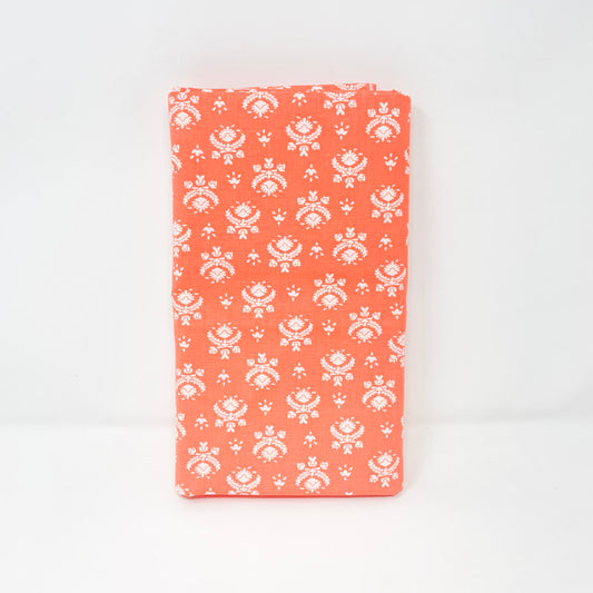 2.25 Yds x 36" Neon Peach Heavyweight Cotton Fabric