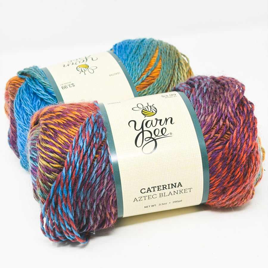 Yarn Bee Caterina Acrylic Yarn – Aztec Blanket (1)