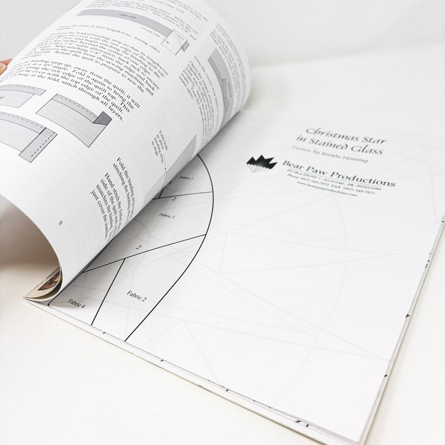 Bear Paw Productions- Christmas Star in Stained Glass by Brenda Henning