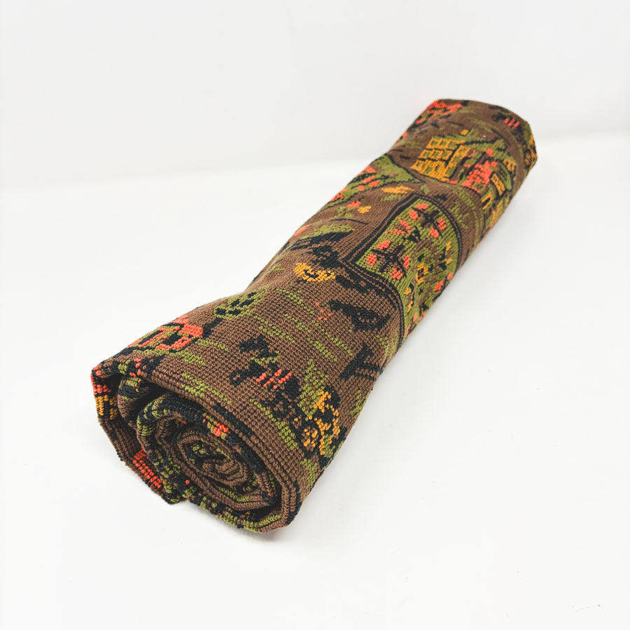 41" x 32" Vintage Carpet Bag/Tapesty Fabric Remnant