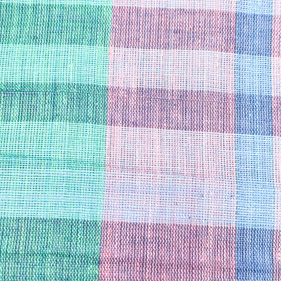 4 yds - 1980s Madras Fabric