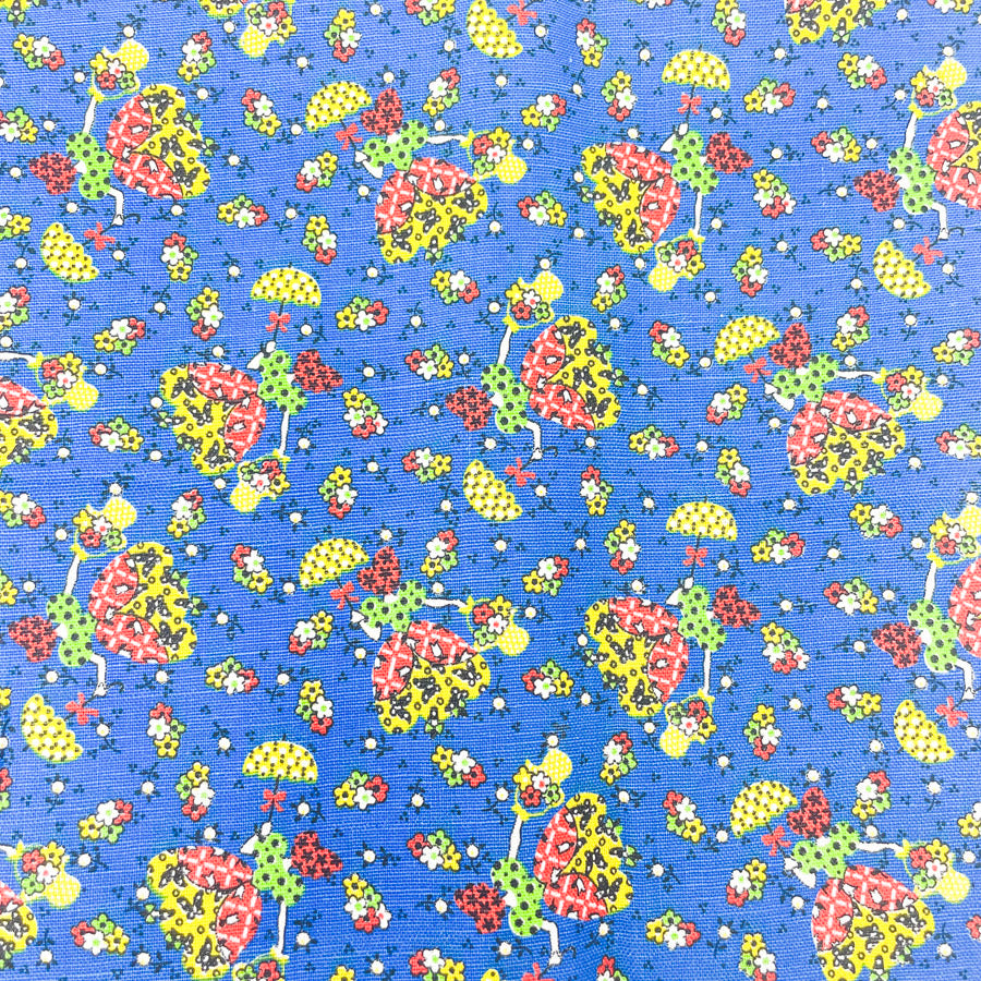 1.5 Yds x 42" Lady Bug Canvas Fabric