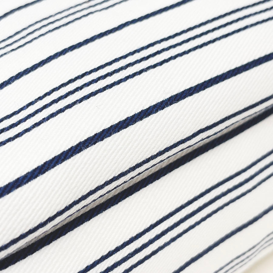 1.75 yds - Navy Stripe Heavyweight Fabric