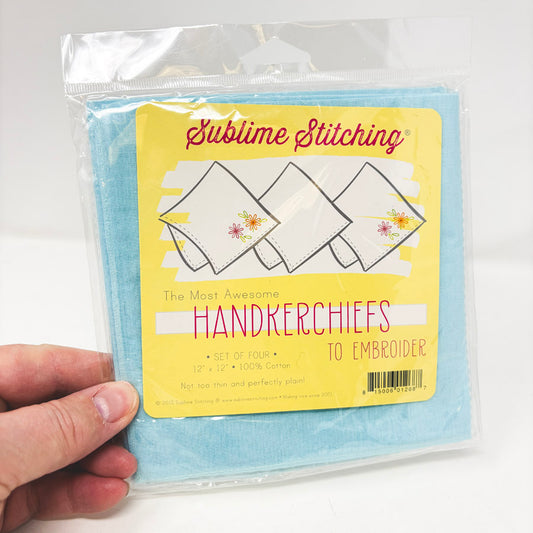 Sublime Stitching Handkerchiefs to Embroider