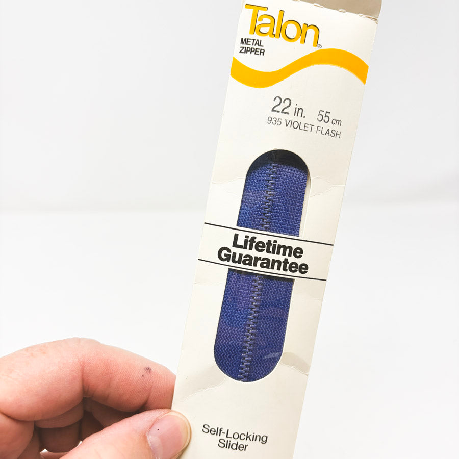 Talon 22" Metal Zipper Violet Flash