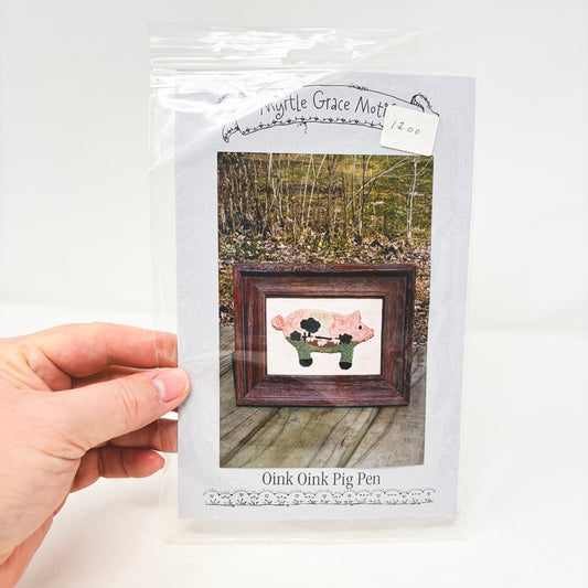 Myrtle Grace Motifs Oink Oink Pig Pen Embroidery Kit
