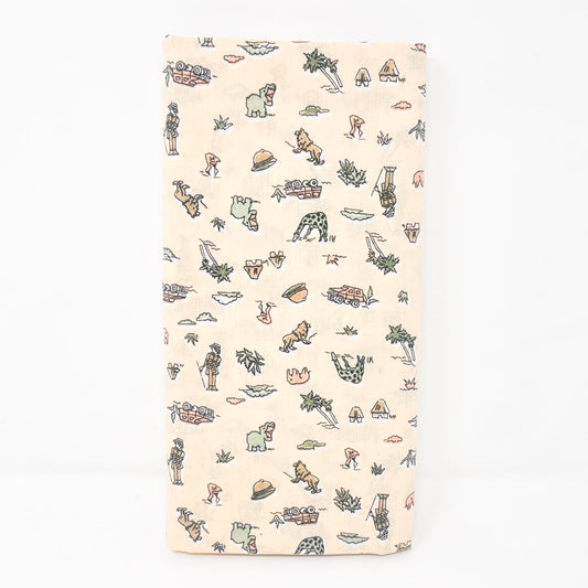 2 Yds x 58" Peach Safari Cotton by Hope for Rosstex Fabrics