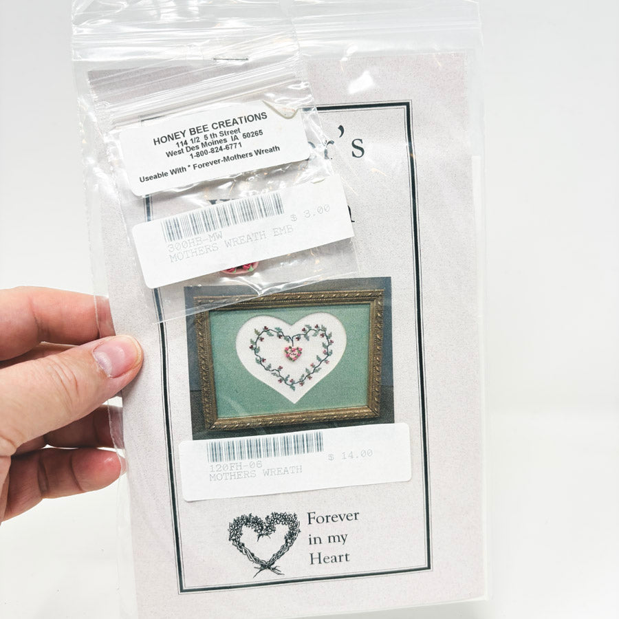 Mother's Wreath – Forever In My Heart Cross Stitch Kit