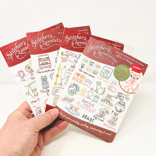 Stitcher's Revolution Iron On Embroidery Pattern