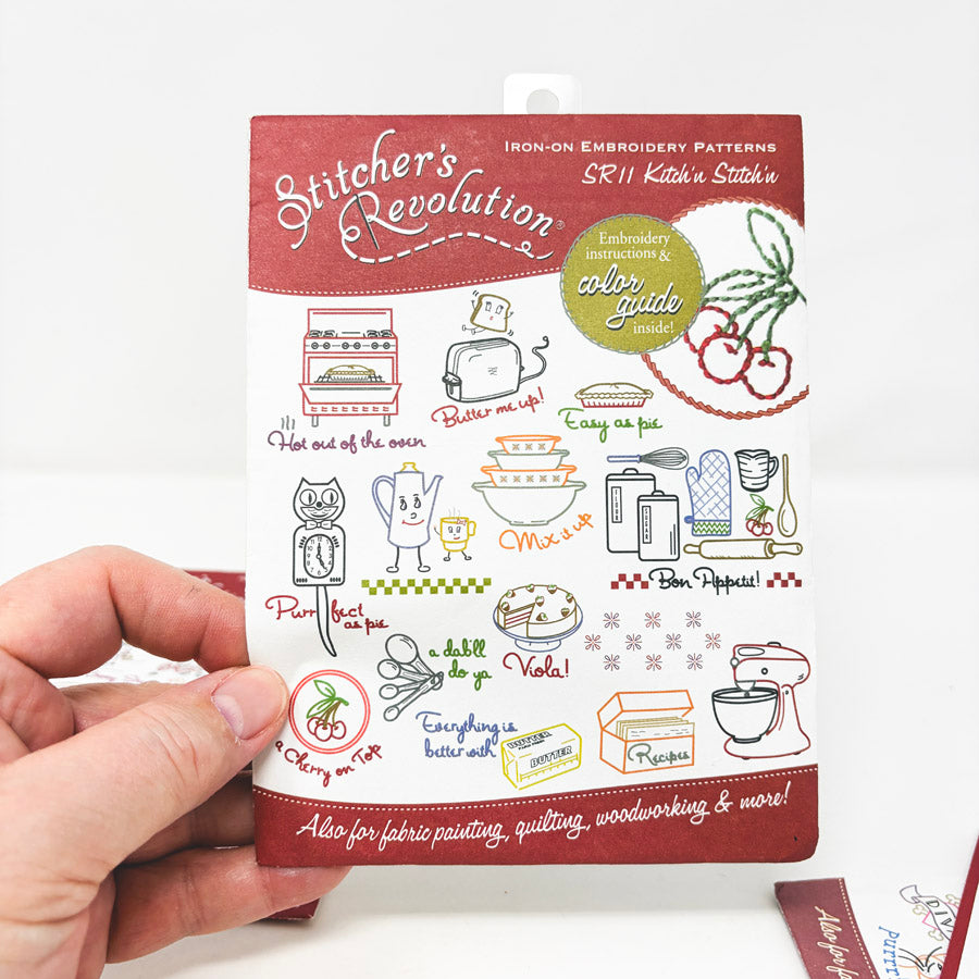 Stitcher's Revolution Iron On Embroidery Pattern