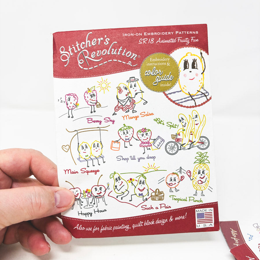 Stitcher's Revolution Iron On Embroidery Pattern