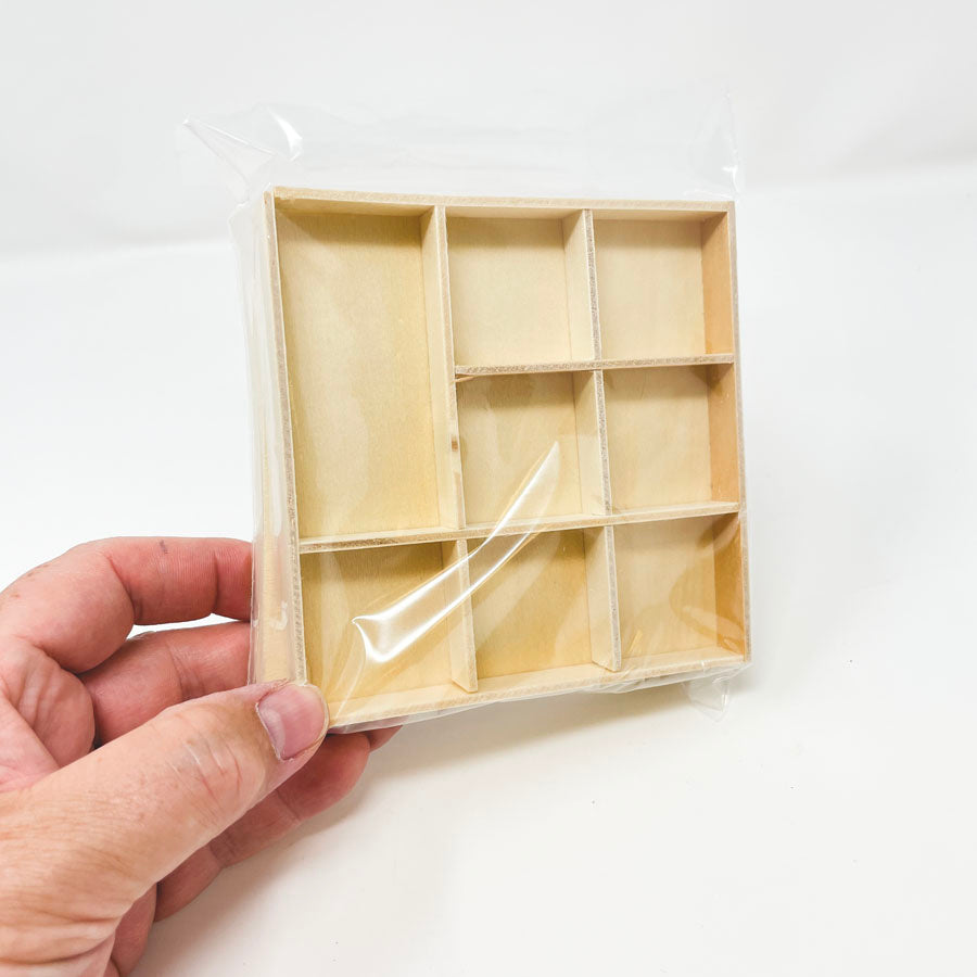 Small Wooden Tray Set (2 pc)