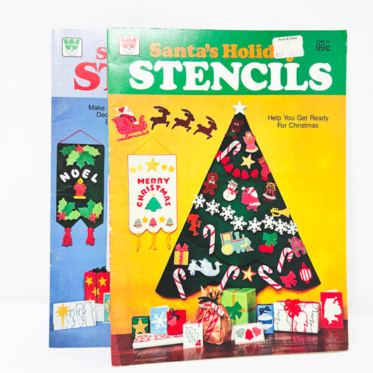 Vintage Whitman Holiday Stencil Books