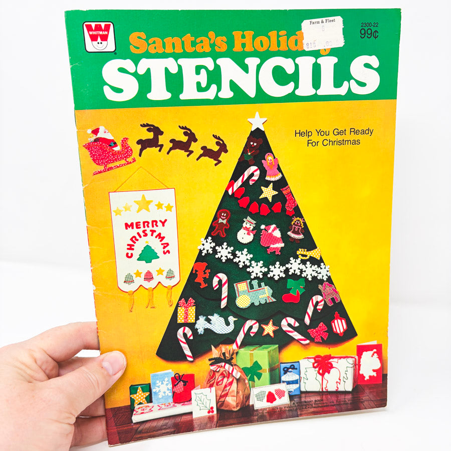 Vintage Whitman Holiday Stencil Books