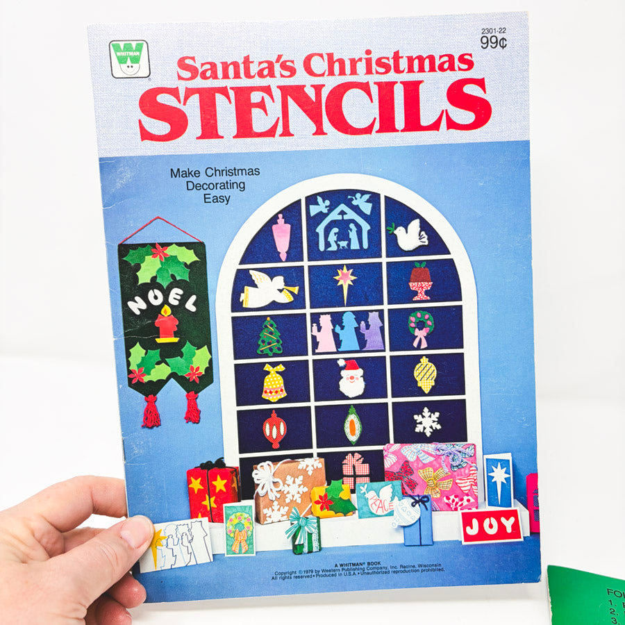 Vintage Whitman Holiday Stencil Books