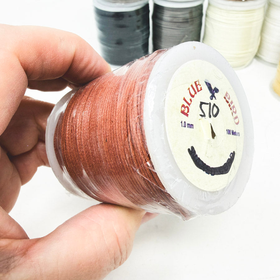 Earth Tones – Blue Bird Wax Cord 1.0 mm/100 yards