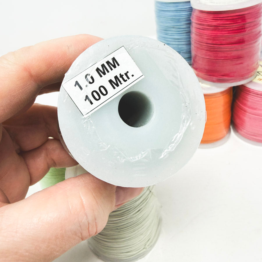 Bright Colors – Blue Bird Wax Cord 1.0 mm/100 yards