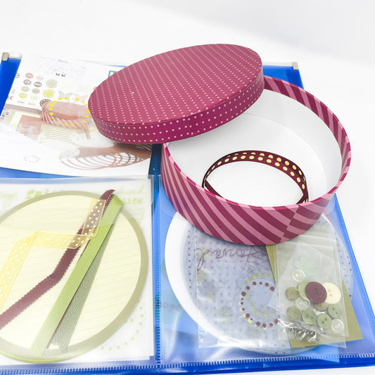 Scrapbook Kit with Round Box