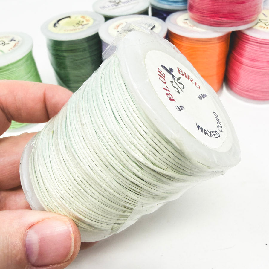 Bright Colors – Blue Bird Wax Cord 1.0 mm/100 yards