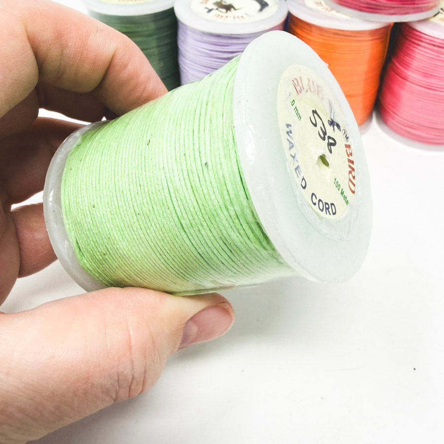Bright Colors – Blue Bird Wax Cord 1.0 mm/100 yards