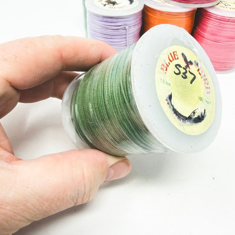 Bright Colors – Blue Bird Wax Cord 1.0 mm/100 yards