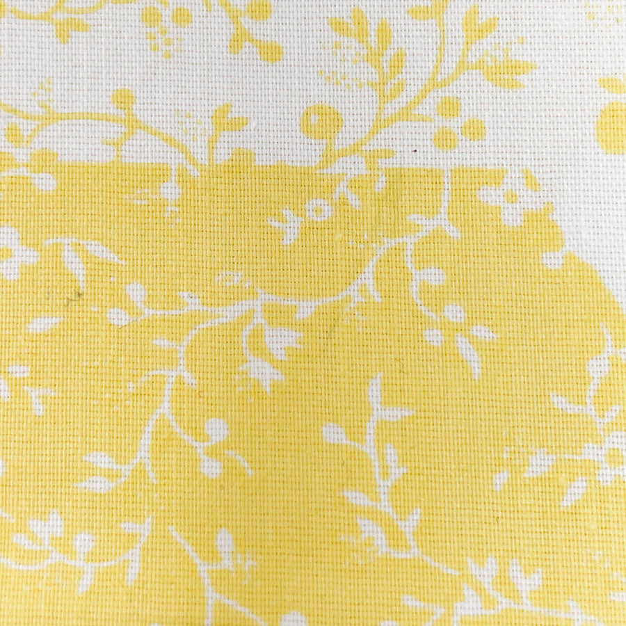 2.5 yds - Yellow and White Hexagon Cotton Fabric