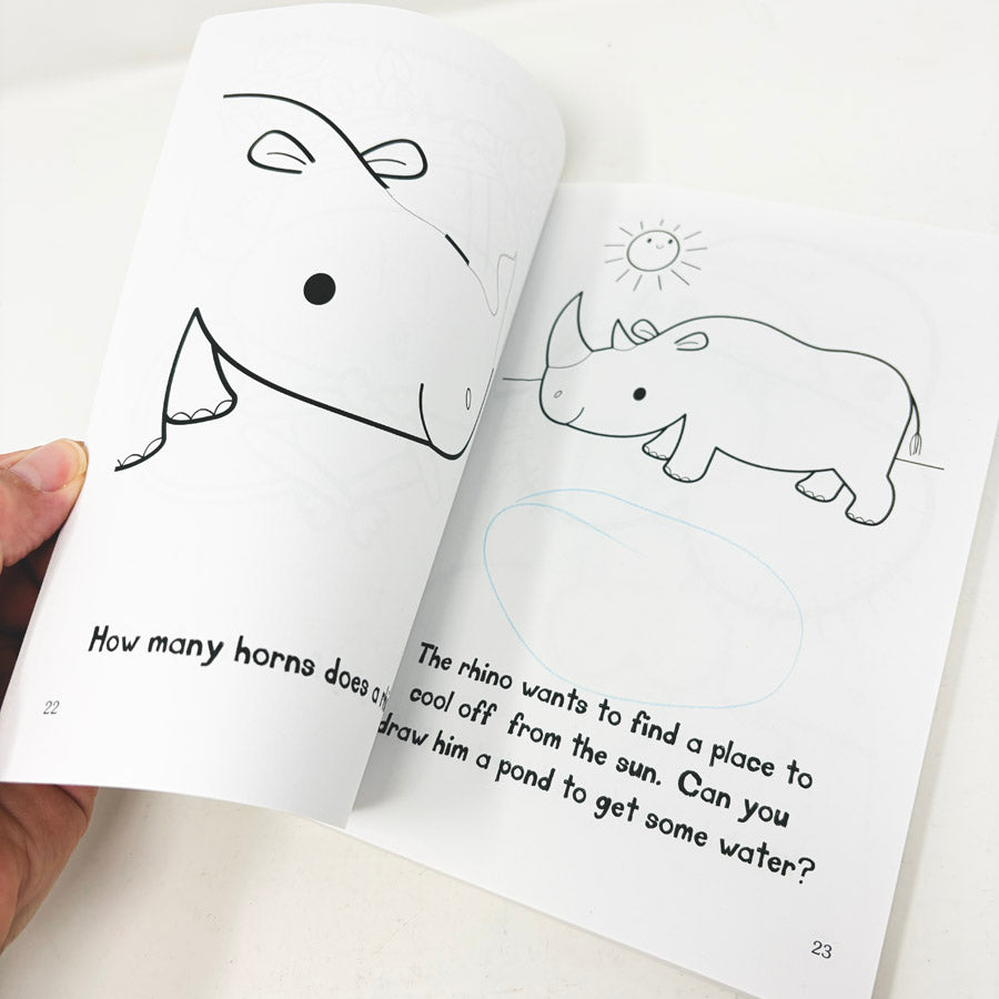 What to Doodle? Jr. Animals! Coloring and Activity Book (marked)