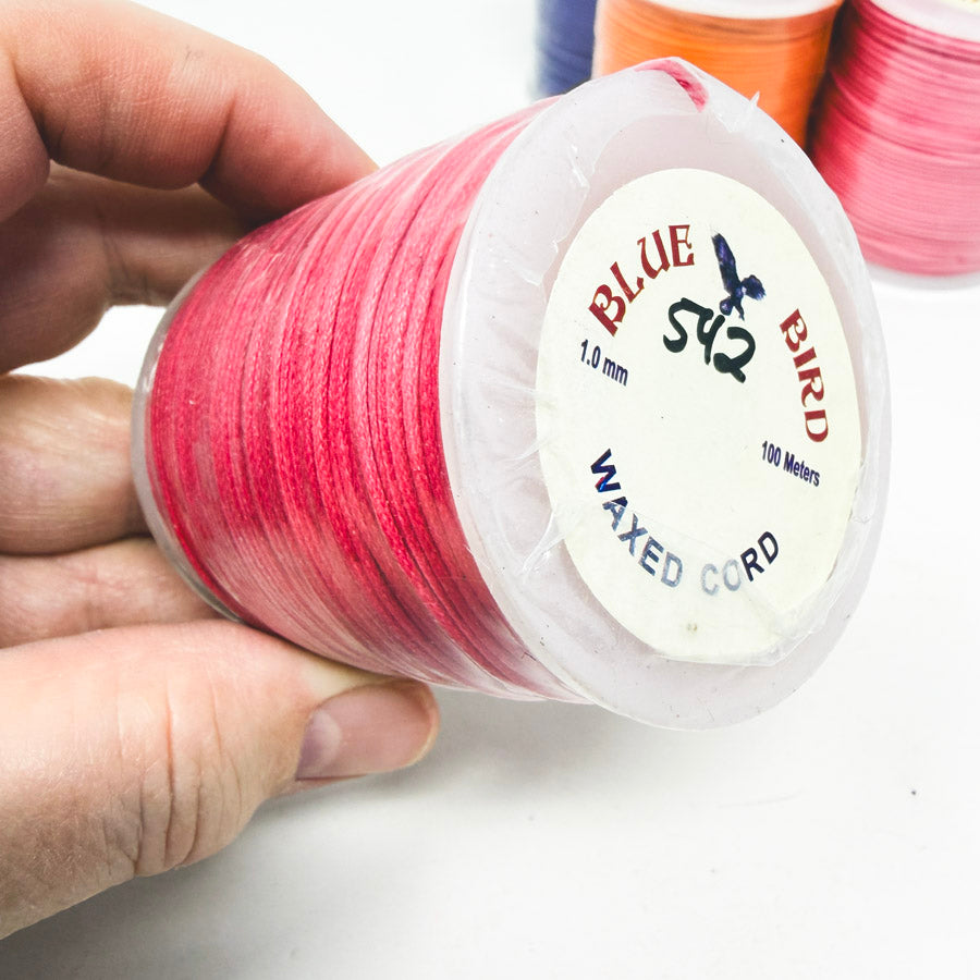 Bright Colors – Blue Bird Wax Cord 1.0 mm/100 yards