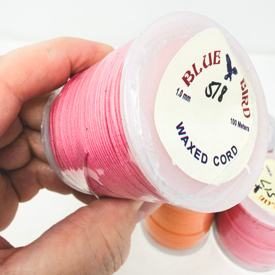 Bright Colors – Blue Bird Wax Cord 1.0 mm/100 yards