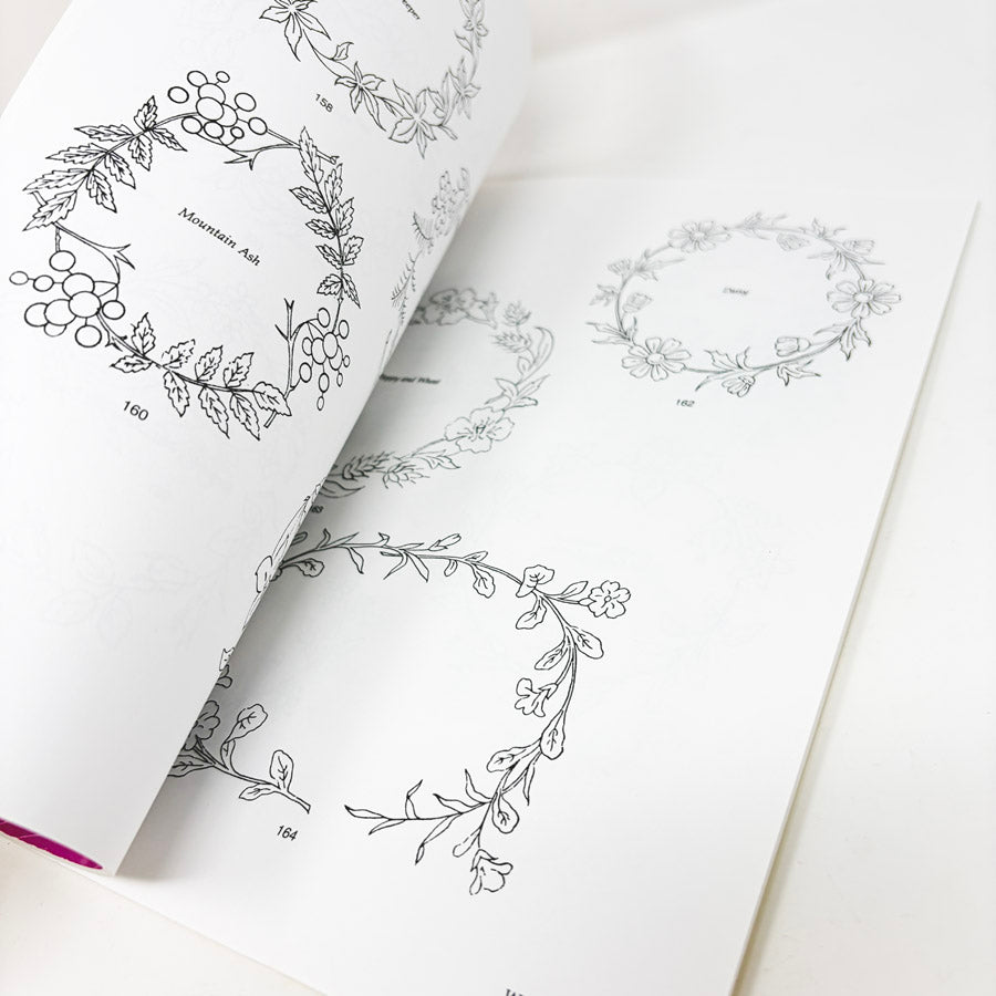 Dover Floral Embroidery Designs Book with CD