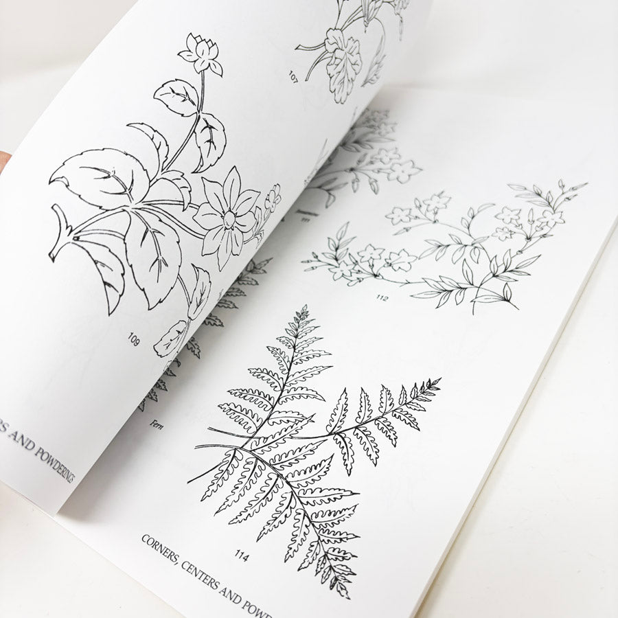 Dover Floral Embroidery Designs Book with CD