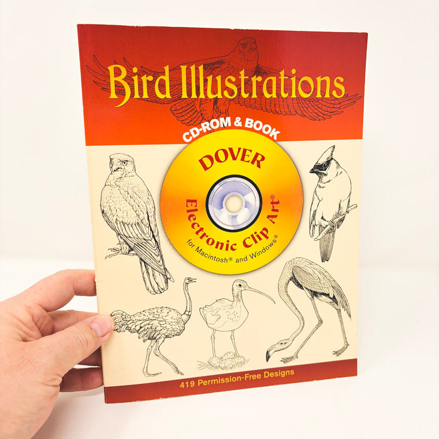 Dover Bird Illustrations Book with CD