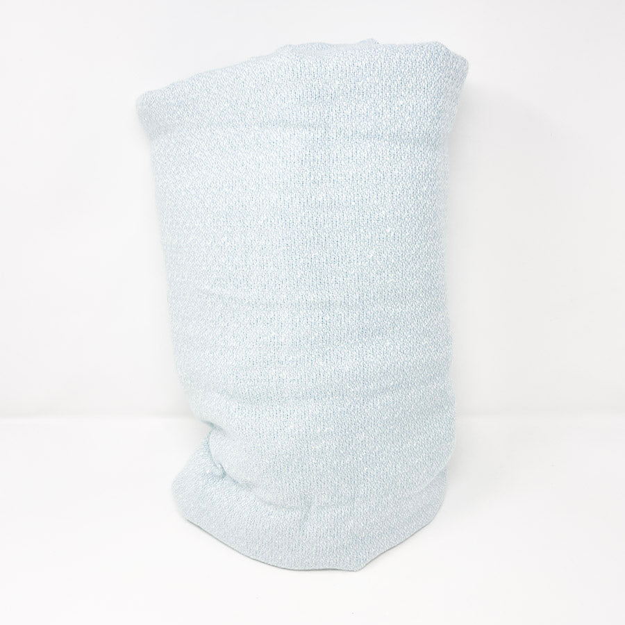4 Yds x 60" Light Blue Wool Knit Fabric