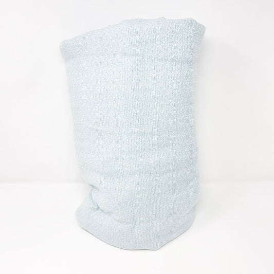 4 Yds x 60" Light Blue Wool Knit Fabric