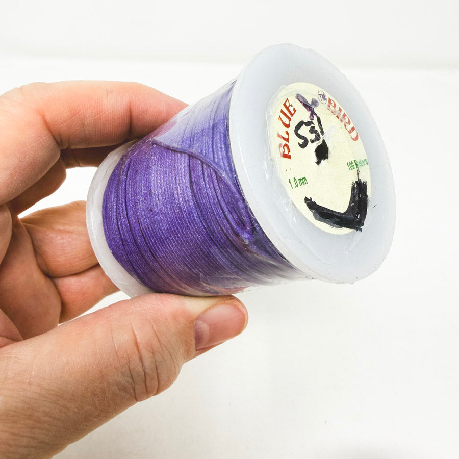 Bright Colors – Blue Bird Wax Cord 1.0 mm/100 yards