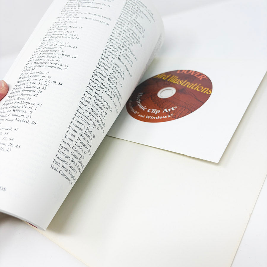 Dover Bird Illustrations Book with CD