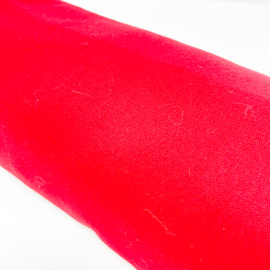 2.75 Yds x 60" Red Wool Fabric