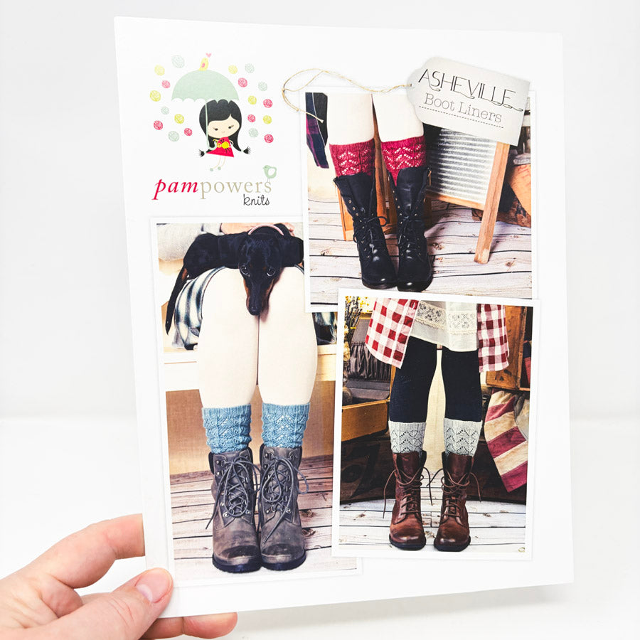 Ashville Boot Liners Knitting Pattern Leaflet