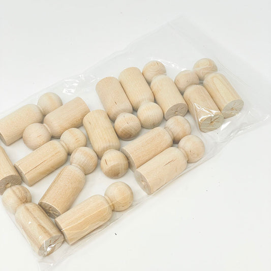 Wood Peg Doll Bundle