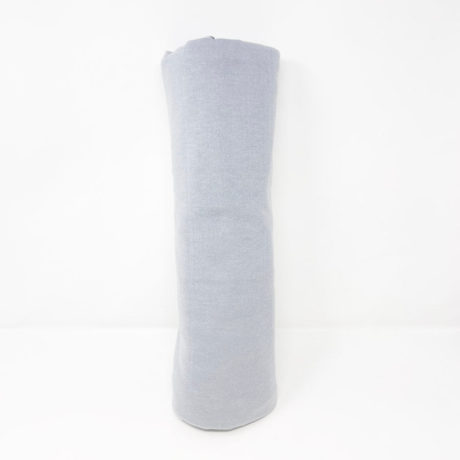 2.75 Yds x 60" Gray Ribbed Stretch Knit Fabric