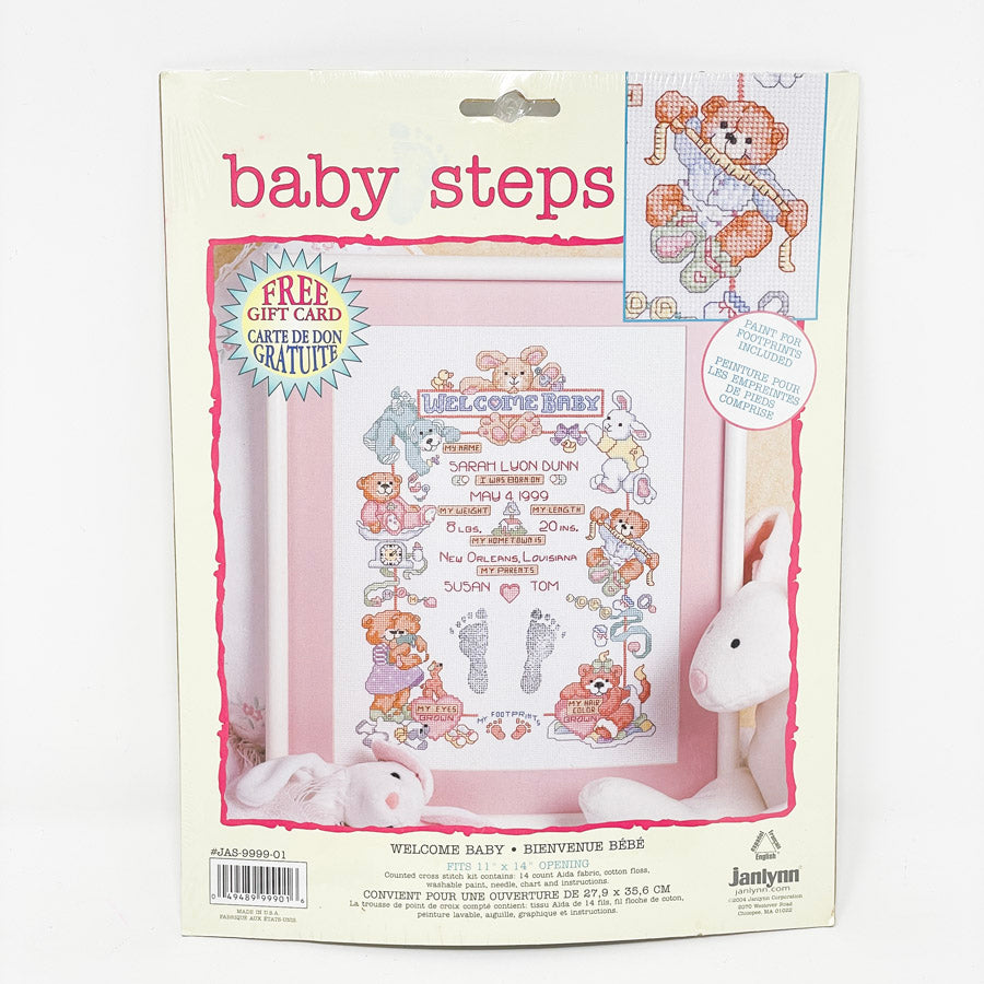 Janlynn Baby Steps Cross Stitch Kit