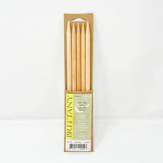 Brittany US 13 Double Point Wood Knitting Needles - 10"