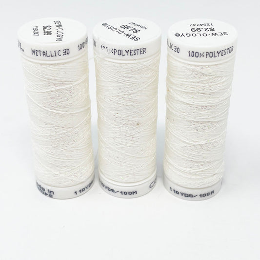 Sew-Ology White & Metallic Thread (3)