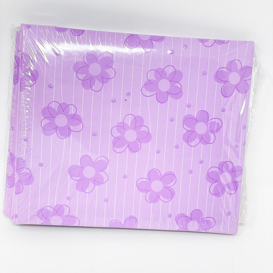 Purple Floral 6x6 Postbound Scrapbook
