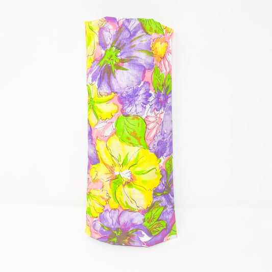 2 Yds x 42" Garden Floral Shiny Polyester Fabric