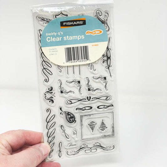 Fiskars Swirly Q's Cling Stamps