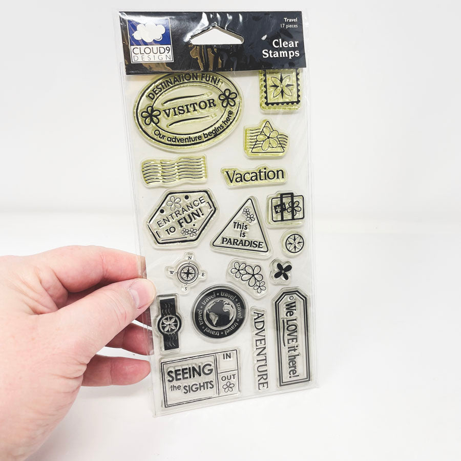 Cloud 9 Travel Cling Stamps